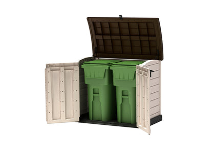 Keter Store It Arc Outdoor Garden Shed, 1200 Litres, Taupe/Beige